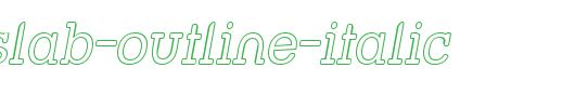 Street-Slab-Outline-Italic.ttf是一款不错的英文字体下载