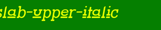 Street-Slab-Upper-Italic.ttf是一款不错的英文字体下载