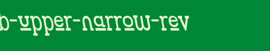 Street-Slab-Upper-Narrow-Rev.ttf是一款不错的英文字体下载