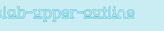 Street-Slab-Upper-Outline.ttf是一款不错的英文字体下载