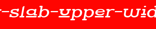 Street-Slab-Upper-Wide-Italic.ttf是一款不错的英文字体下载