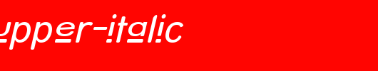 Street-Upper-Italic.ttf是一款不错的英文字体下载