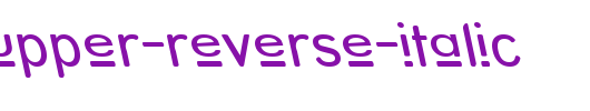 Street-Upper-Reverse-Italic.ttf是一款不错的英文字体下载