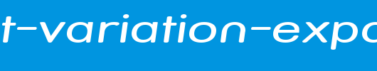 Street-Variation-Expanded-Italic.ttf是一款不错的英文字体下载
