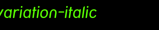 Street-Variation-Italic.ttf是一款不错的英文字体下载