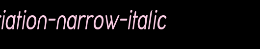 Street-Variation-Narrow-Italic.ttf是一款不错的英文字体下载