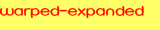 Street-Warped-Expanded.ttf是一款不错的英文字体下载
