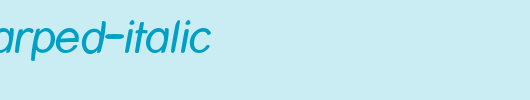 Street-Warped-Italic.ttf是一款不错的英文字体下载