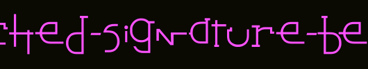 Stretched-Signature-Best-Italic.ttf是一款不错的英文字体下载