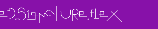 Stretched-Signature-Flex.ttf是一款不错的英文字体下载