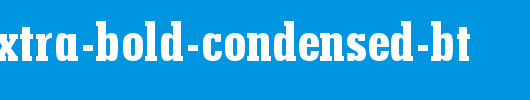 Stymie-Extra-Bold-Condensed-BT.ttf是一款不错的英文字体下载