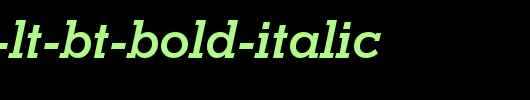Stymie-Lt-BT-Bold-Italic.ttf是一款不错的英文字体下载