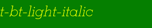 Stymie-Lt-BT-Light-Italic.ttf是一款不错的英文字体下载