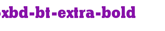 Stymie-XBd-BT-Extra-Bold.ttf是一款不错的英文字体下载