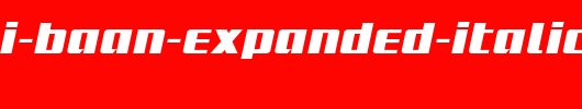 Subadai-Baan-Expanded-Italic-copy-1-.ttf是一款不错的英文字体下载