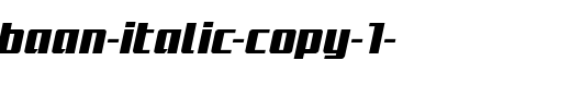 Subadai-Baan-Italic-copy-1-.ttf是一款不错的英文字体下载