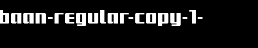 Subadai-Baan-Regular-copy-1-.ttf是一款不错的英文字体下载