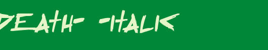 Sugar-Death-2-Italic.ttf是一款不错的英文字体下载