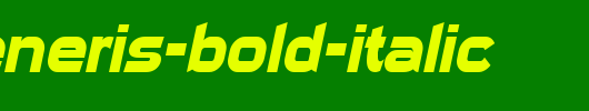 Sui-Generis-Bold-Italic.ttf是一款不错的英文字体下载