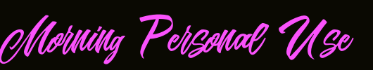 Sunday-Morning-Personal-Use_英文字体