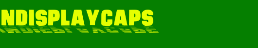 SundownDisplayCaps.ttf是一款不错的英文字体下载