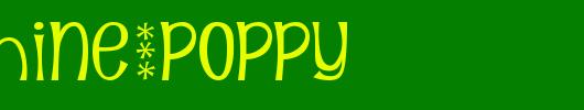 Sunshine-Poppy.ttf是一款不错的英文字体下载