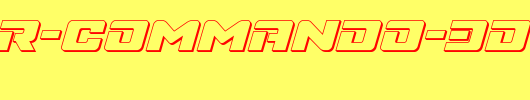 Super-Commando-3D-Italic.ttf是一款不错的英文字体下载