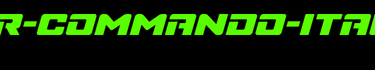 Super-Commando-Italic.ttf是一款不错的英文字体下载