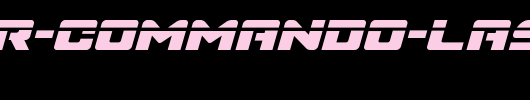Super-Commando-Laser-Italic.ttf是一款不错的英文字体下载