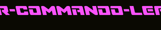 Super-Commando-Leftalic.ttf是一款不错的英文字体下载