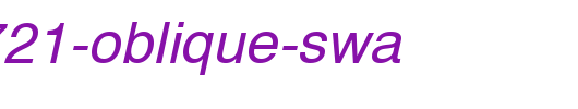 Swiss-721-Oblique-SWA.ttf是一款不错的英文字体下载