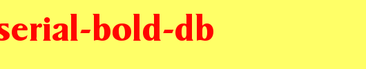 Sydney-Serial-Bold-DB.ttf是一款不错的英文字体下载