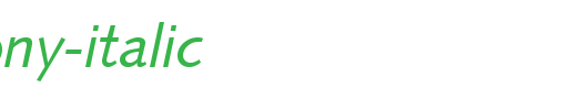 Symphony-Italic.ttf是一款不错的英文字体下载