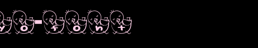 T-piyo-Font.ttf类型，T字母英文