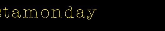 TARJustAMonday.ttf类型，T字母英文