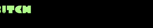 TH!CK-B!TCH.ttf类型，T字母英文