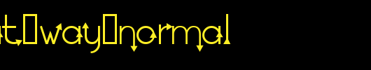 TM-That-Way-Normal.ttf类型，T字母英文