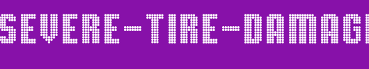 TMBG-Severe-Tire-Damage.ttf类型，T字母英文