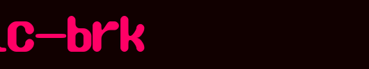 TRAGIC-BRK.ttf类型，T字母英文