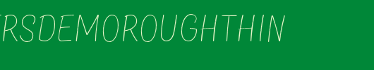 TTMastersDEMORoughThin.otf类型，T字母英文