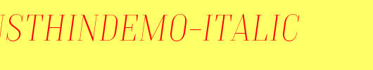 TTMoonsThinDEMO-Italic.otf类型，T字母英文