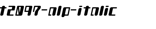 TYPEOUT2097-ALP-Italic.ttf类型，T字母英文