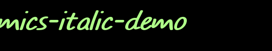 TYPO-COMICS-Italic-DEMO.otf类型，T字母英文