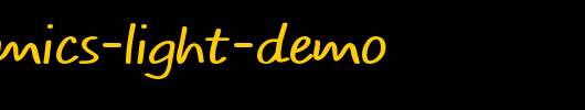 TYPO-COMICS-Light-DEMO.otf类型，T字母英文