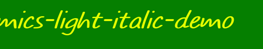 TYPO-COMICS-Light-Italic-DEMO.otf类型，T字母英文