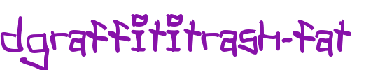 TagHandGraffitiTrash-Fat.otf类型，T字母英文