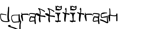 TagHandGraffitiTrash.otf类型，T字母英文