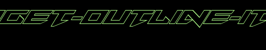 Tarrget-Outline-Italic.ttf类型，T字母英文