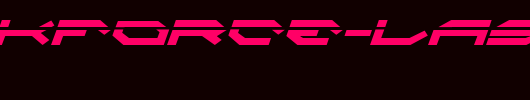 Taskforce-Laser-Italic.ttf类型，T字母英文