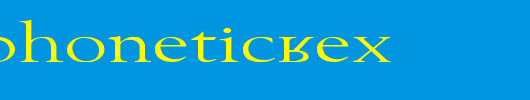 TechPhonetic-Ex.ttf类型，T字母英文